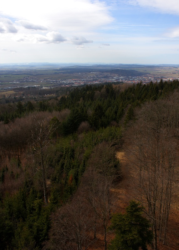Pohled z rohledny u Písku na Písek